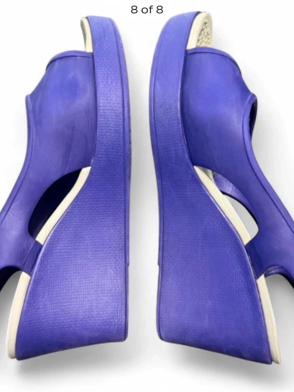 Crocs Women's Purple Wedge Slingback Sandals